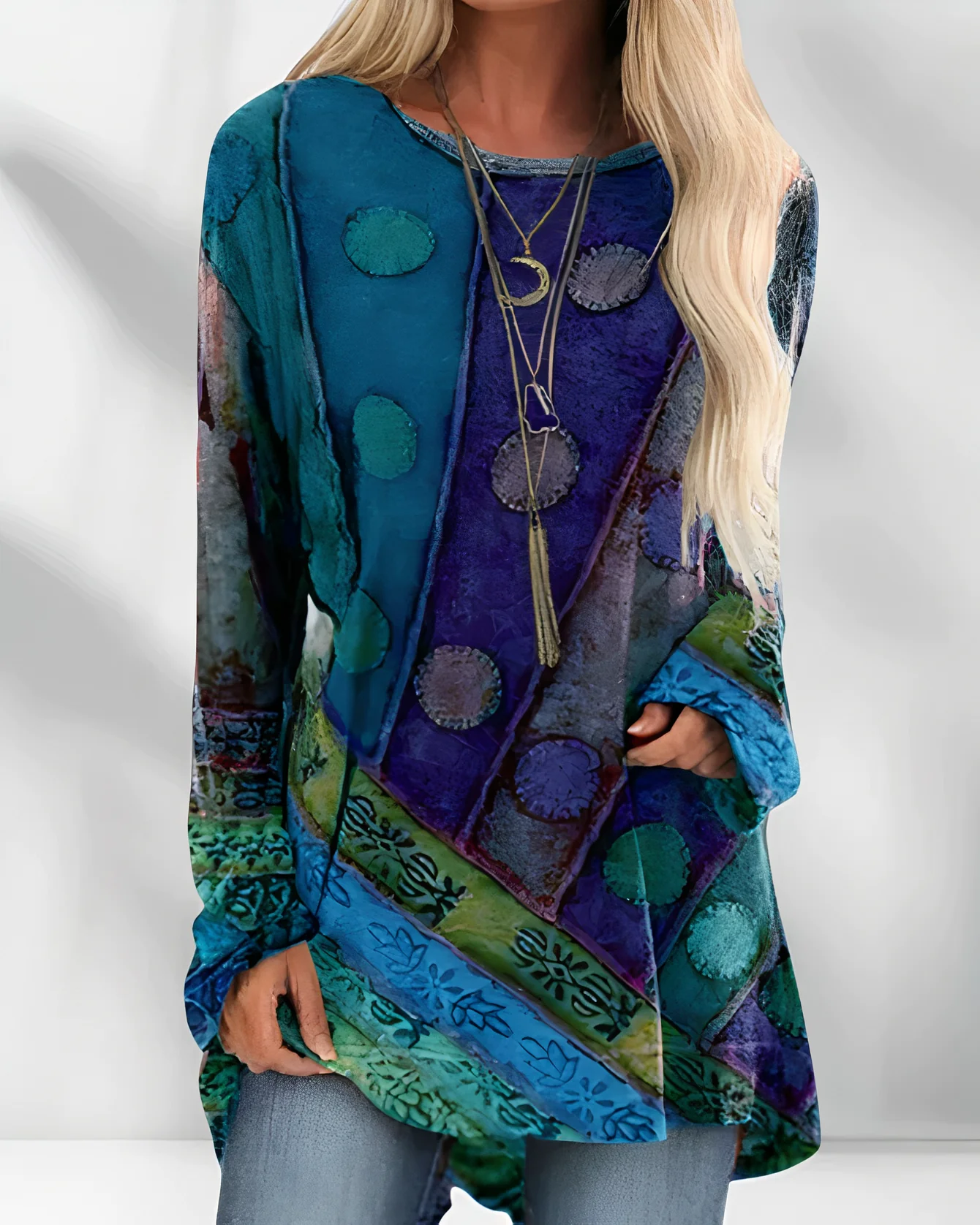 Karla® | Ethnic Print Blouse For Women - Image 2