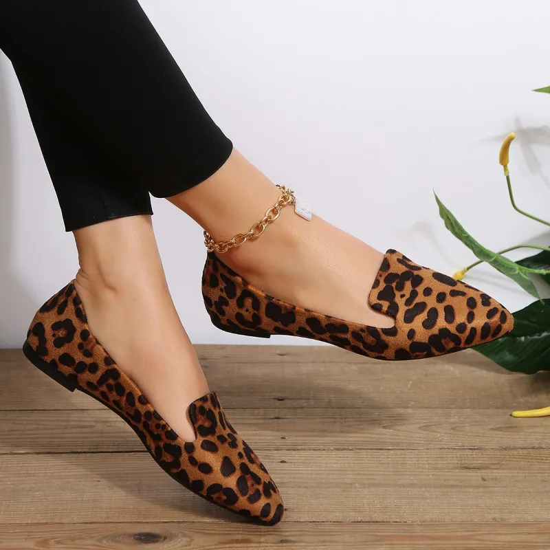 Karol® | Leopard Pointed Toe Loafers - Image 3