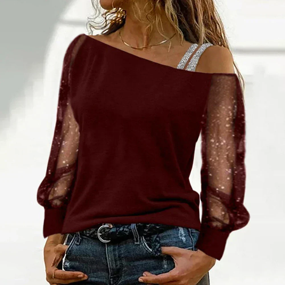 Katelyn® | Long-Sleeved T-Shirt In Lace And Mesh - Image 4