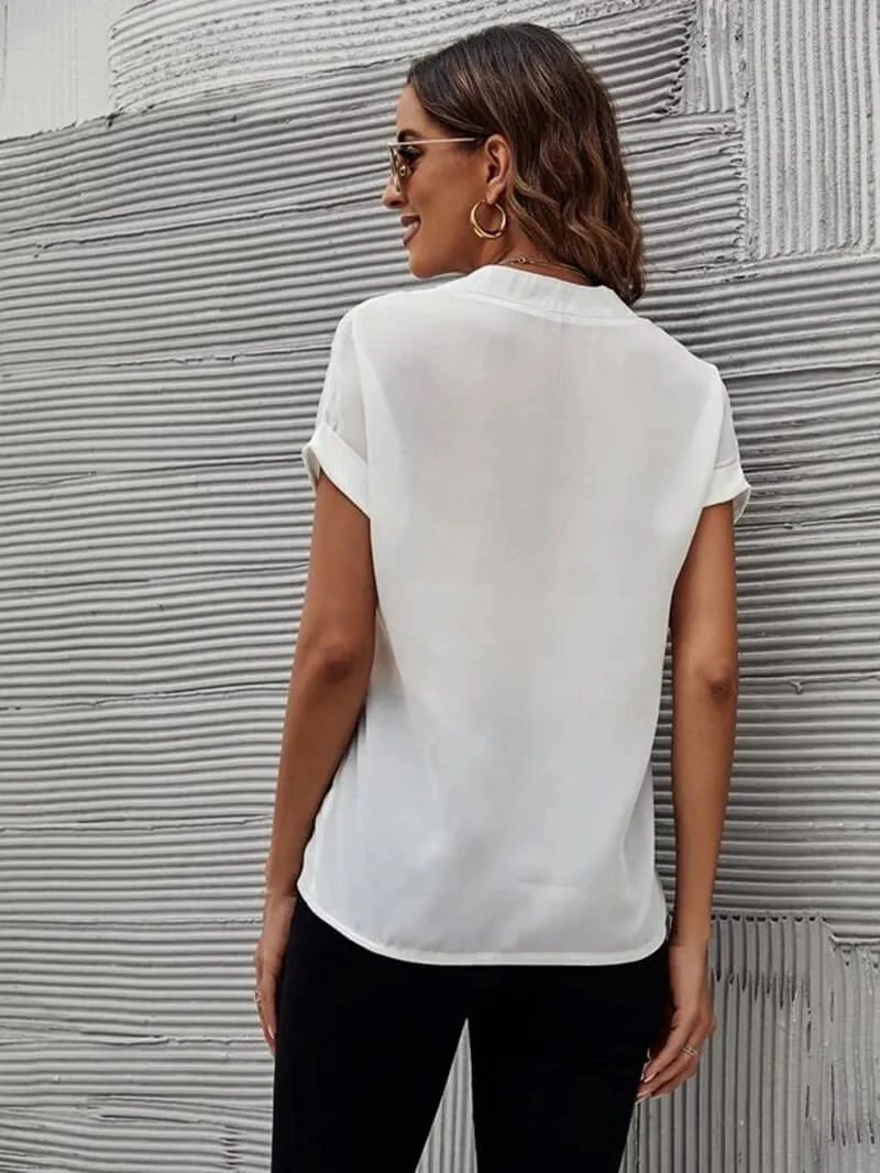 Katia® | Casual Blouse With V-Neck And Short Sleeves - Image 4