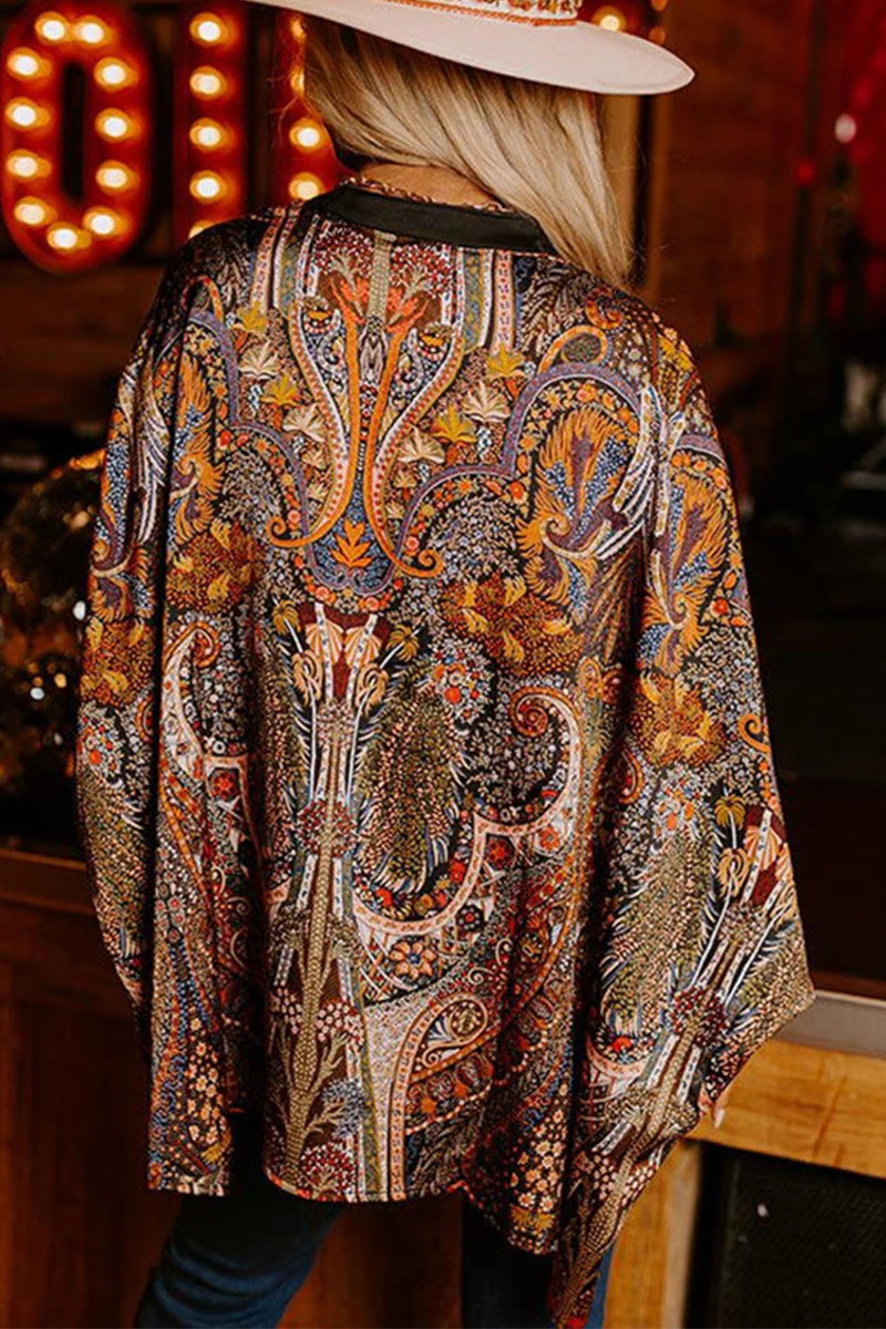 Katia | Casual college tops with floral buttons and V-neck - Image 9