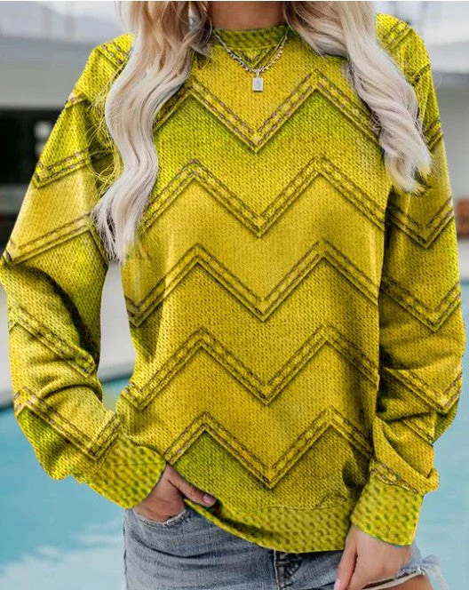 Katia | Geometric casual sweatshirt - Image 3