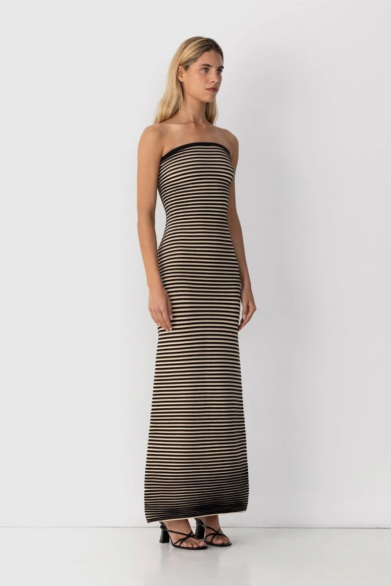 Katia® | Sleeveless Maxi Dress In Striped Knit - Image 2
