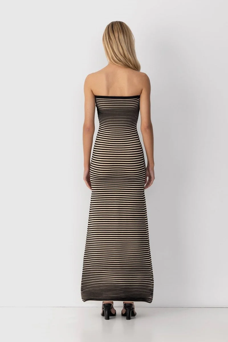 Katia® | Sleeveless Maxi Dress In Striped Knit - Image 3