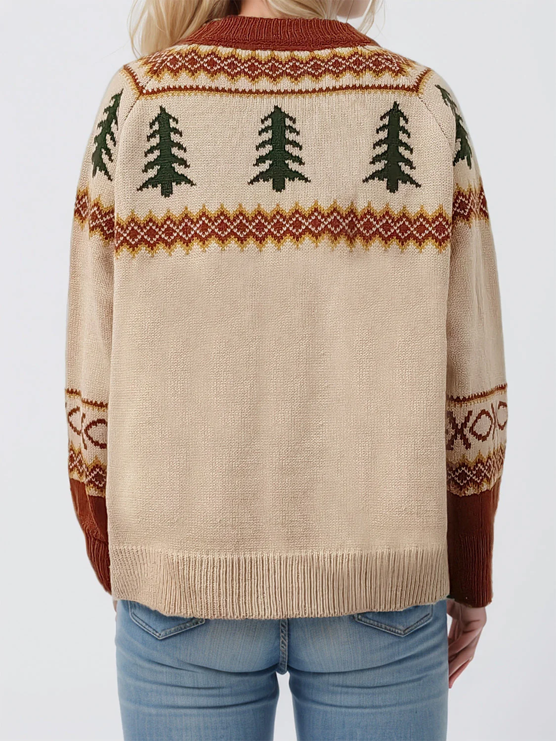 Katja | Graphic crew neck long sleeve sweater - Image 2