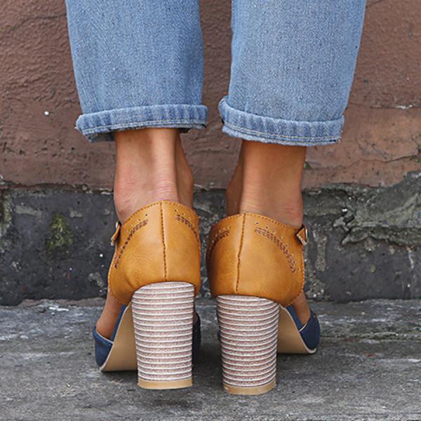 Katrin® | High-Heeled Shoes With A Round Toe And A Pointed Strap - Image 5