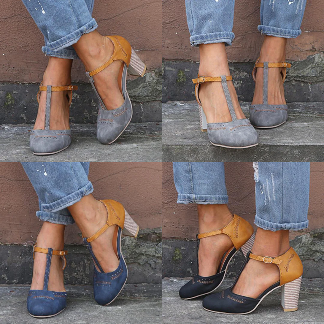 Katrin® | High-Heeled Shoes With A Round Toe And A Pointed Strap - Image 8