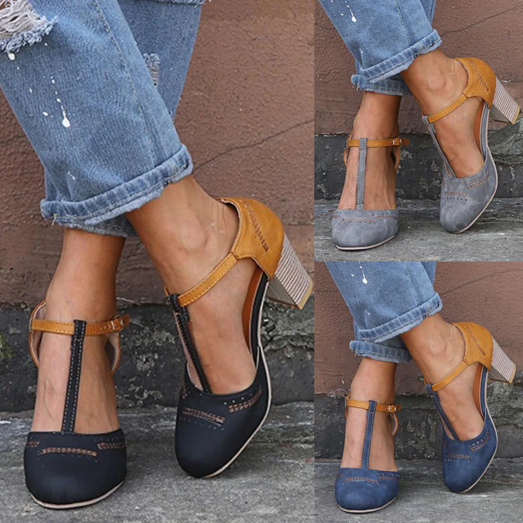 Katrin® | High-Heeled Shoes With A Round Toe And A Pointed Strap - Image 9