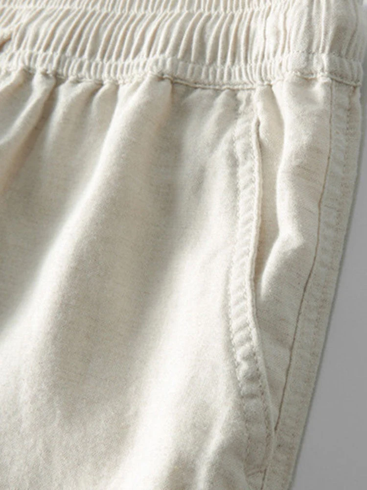 Katrina® | Shirt With Vertical Collar In Linen Look And Linen Trousers With Straight Legs. - Image 11
