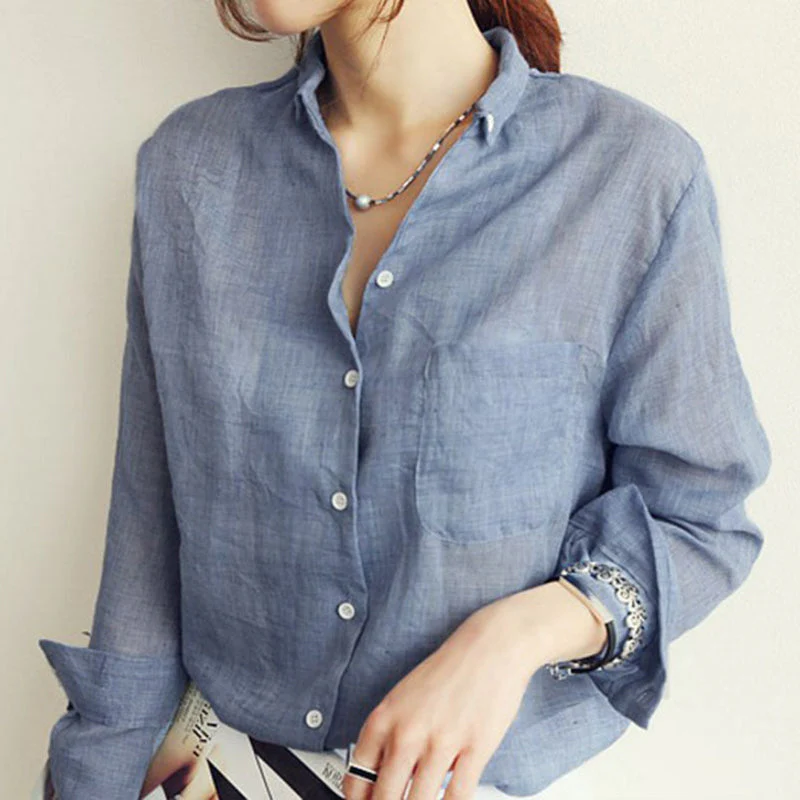 Kayla® | Blouse Made Of Cotton And Linen - Image 3