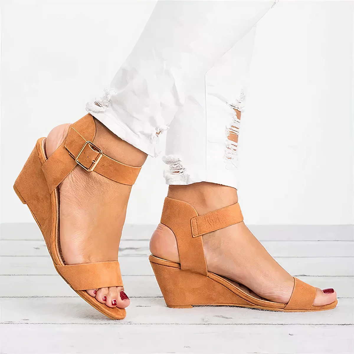 Kayleigh® | Orthopedic Wedge Sandals With Orthopedic Support - Image 4