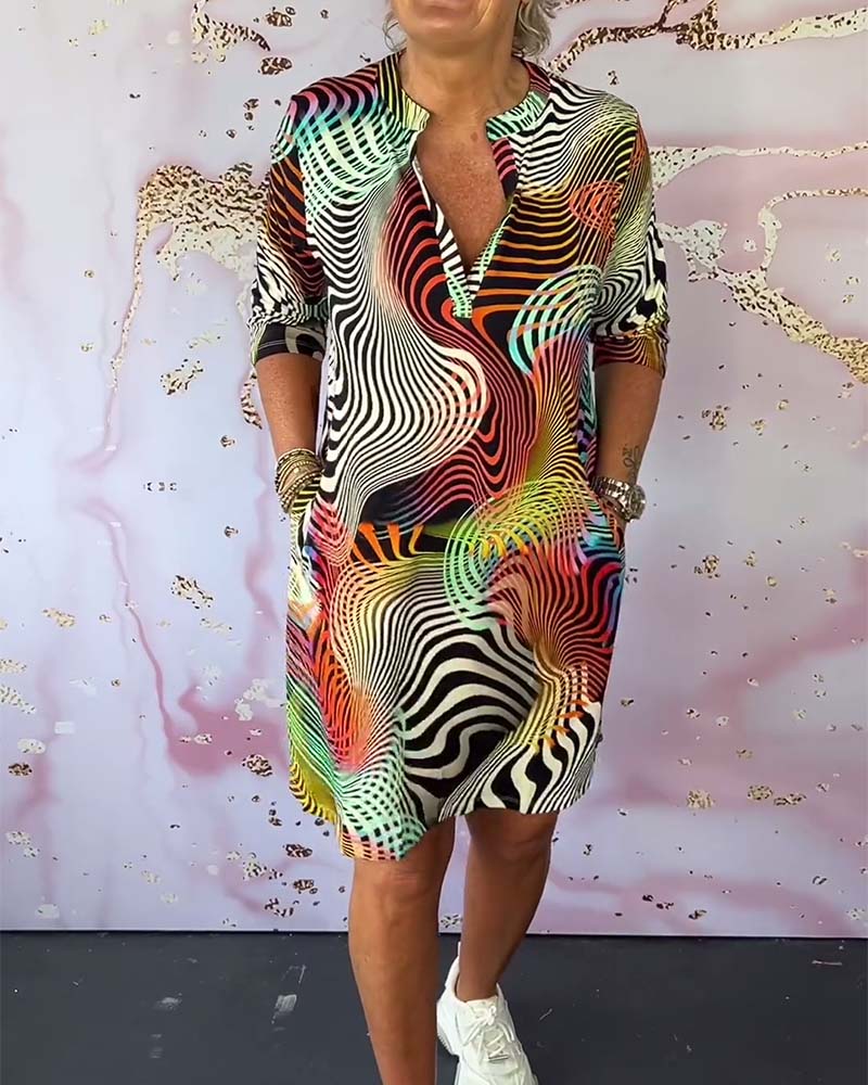 Keira® | Colorful Printed Dress - Image 4