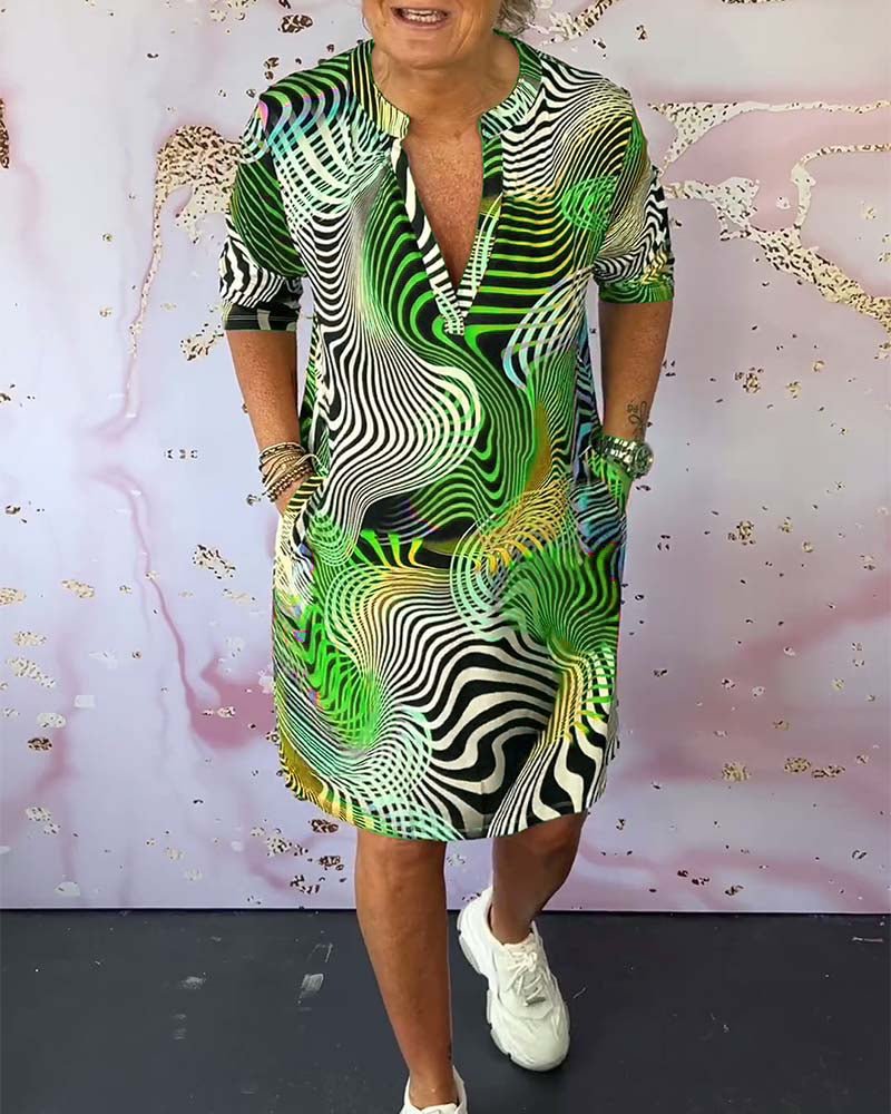 Keira® | Colorful Printed Dress - Image 7