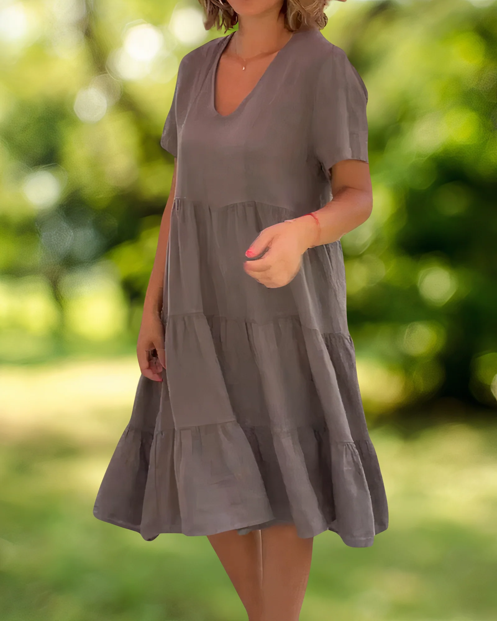 Keira® | Cotton Linen Dress - Image 4