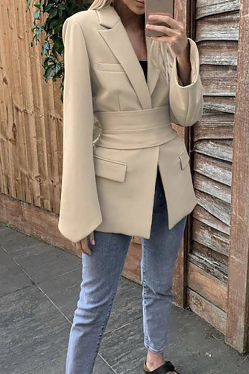 Kirsten | Casual, daily patchwork outerwear with a reversible collar - Image 2