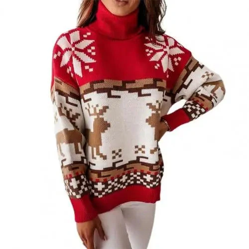 Kirsten | Women's Christmas sweater with Norwegian motifs - Image 2