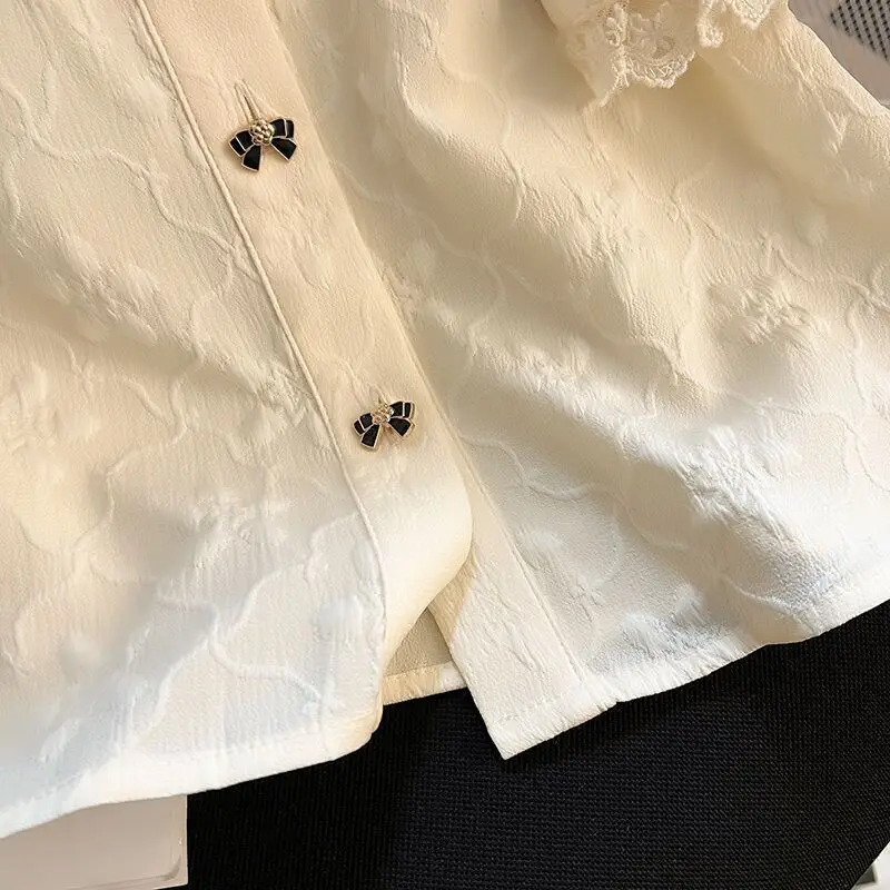 Kirstie® | Blouse With Peter Pan Collar And Puff Sleeves In French Style - Image 3