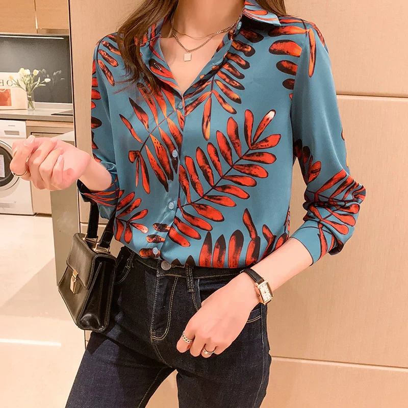 Kitty® | Blouse Met Bladprint - Image 3