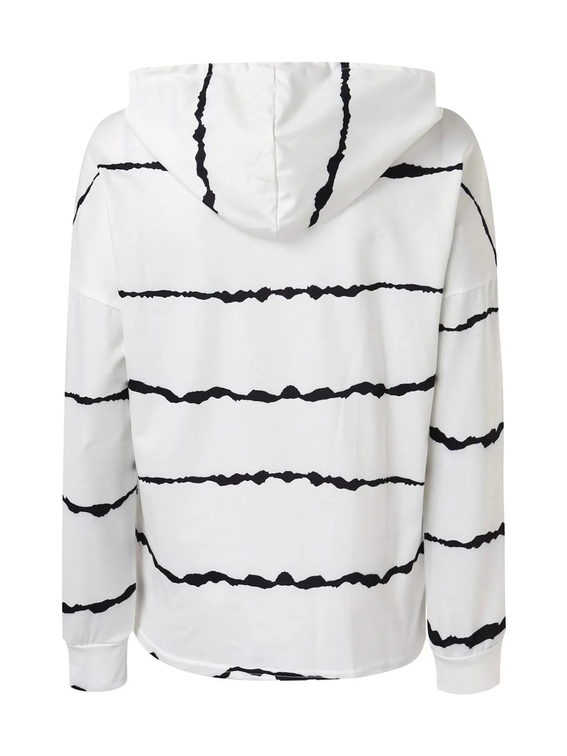 Klara | Striped drawstring hoodie with long sleeves - Image 3