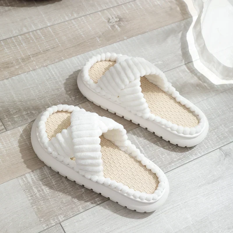 Ksenia® | Casual Open Toe Plush Slippers - Image 5
