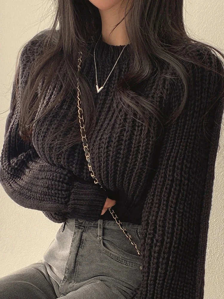 Larissa | Long sleeve lantern sweater for women - Image 2