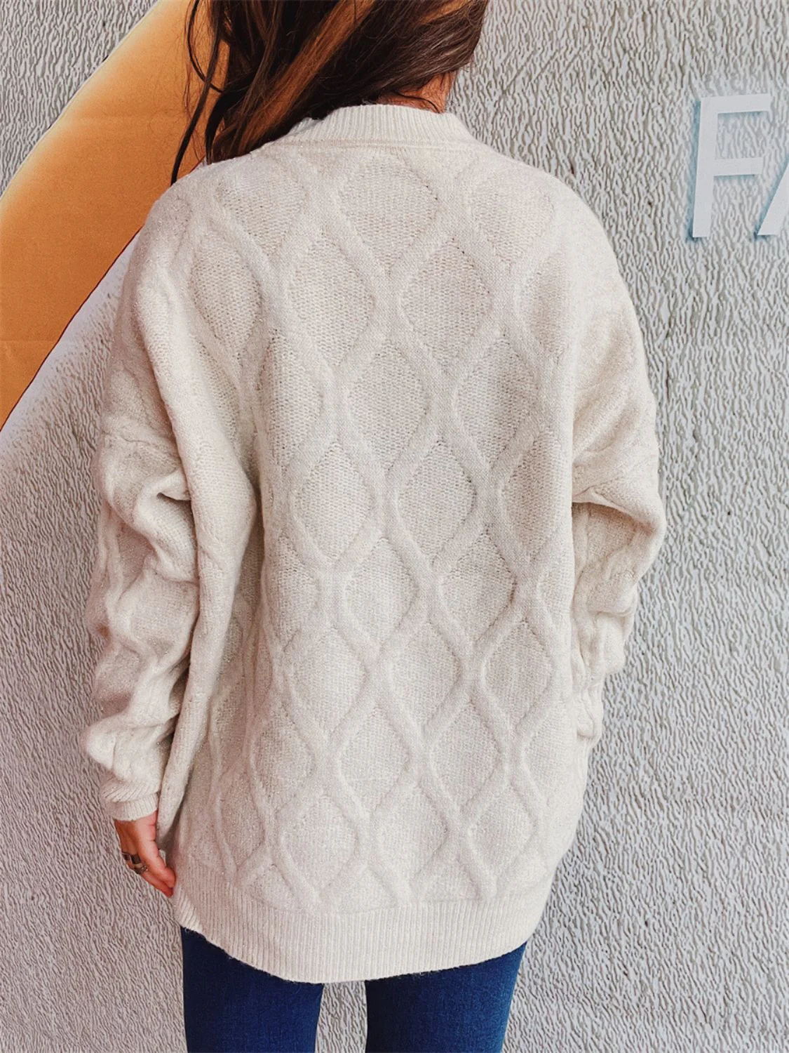 Laura | Diamond sweater with a crew neck and long sleeves - Image 11
