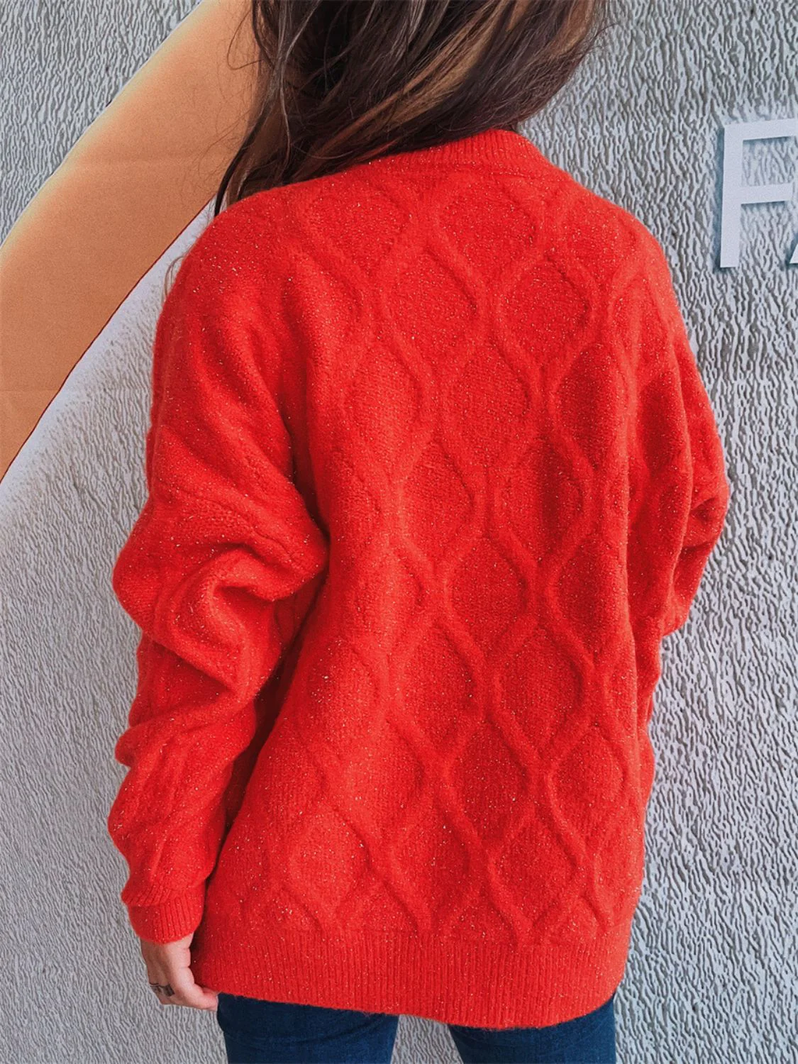 Laura | Diamond sweater with a crew neck and long sleeves - Image 21