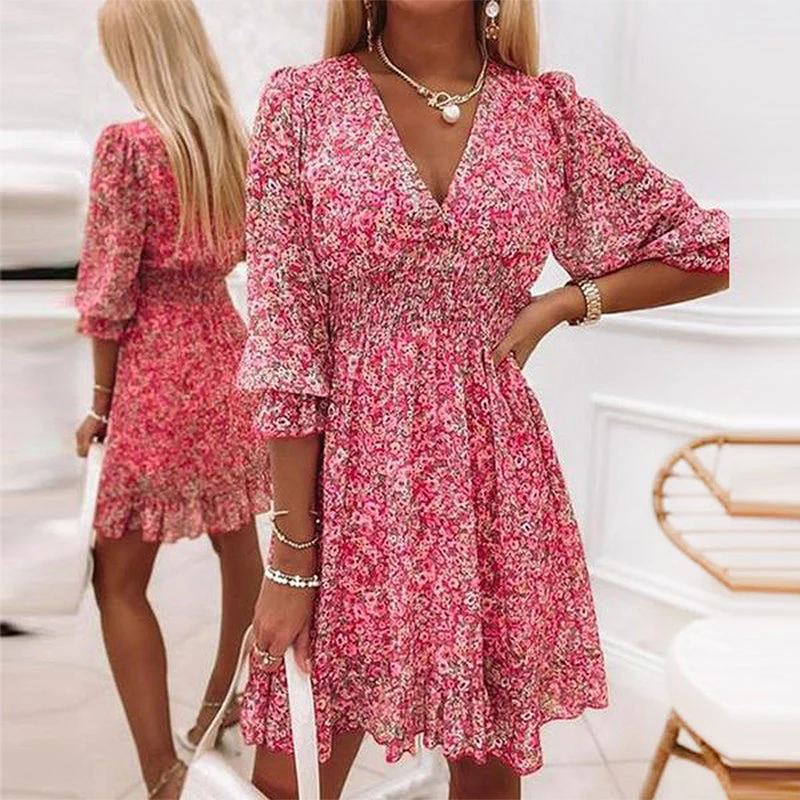 Laura® | Floral Summer Dress With Puff Sleeves - Image 7
