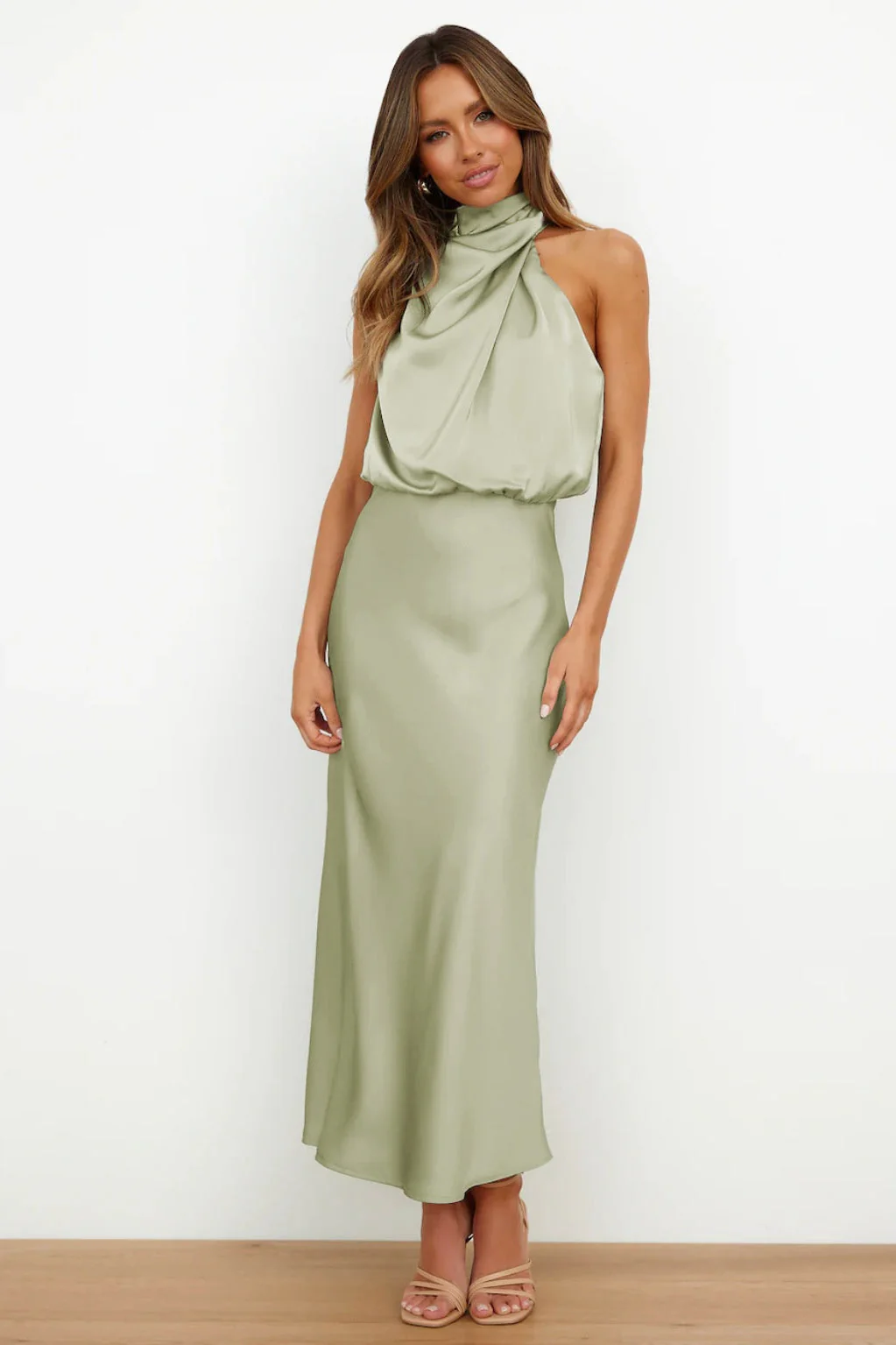 Laura® | Maxi Dress Light Green - Image 2
