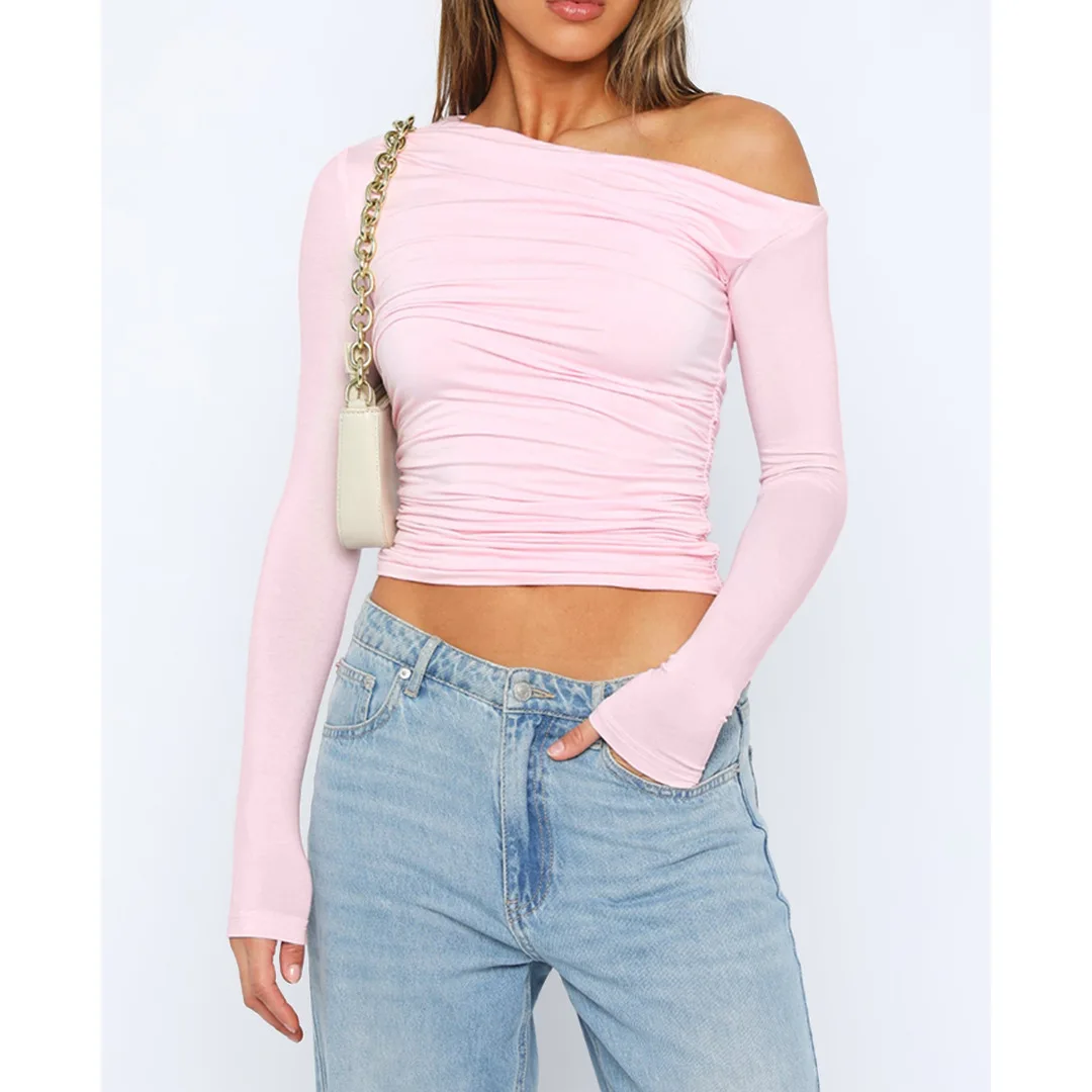 Laura® | Top asymétrique torsadé for women Manches longues - Image 13
