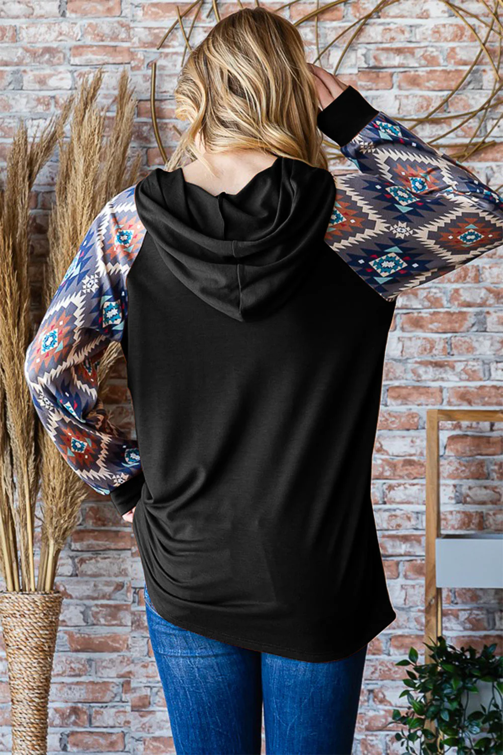 Lea | Heimish half button long sleeve hooded top - Image 2