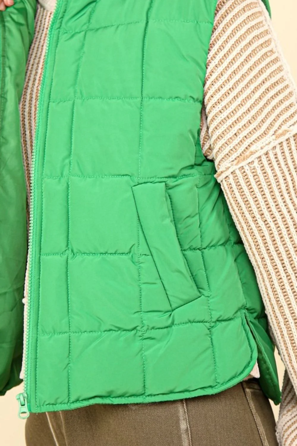 Lea | Padded, warm vest with zip - Image 3