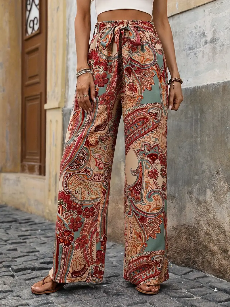 Leila® | Boho Straight Pants - Image 5