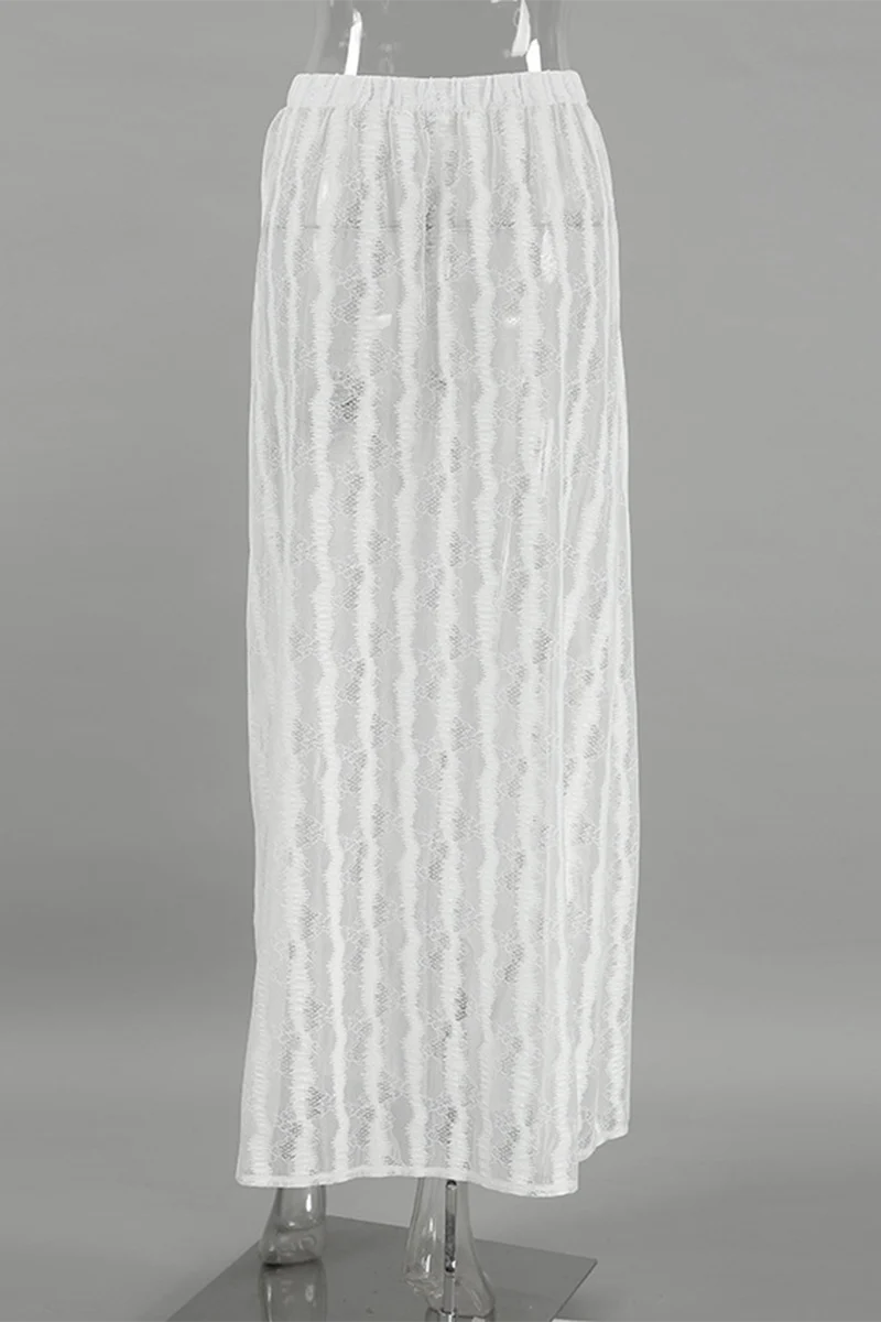 Leila | Sexy hollow-out see-through loose A-type high waist pants - Image 10