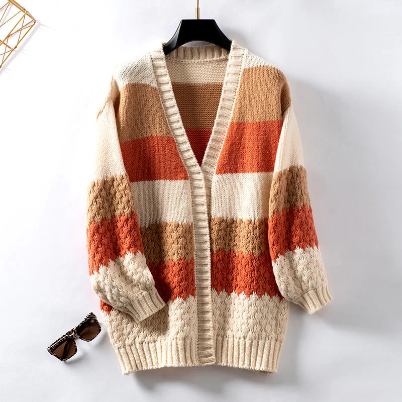 Leila | Striped Cozy Cardigan - Image 4