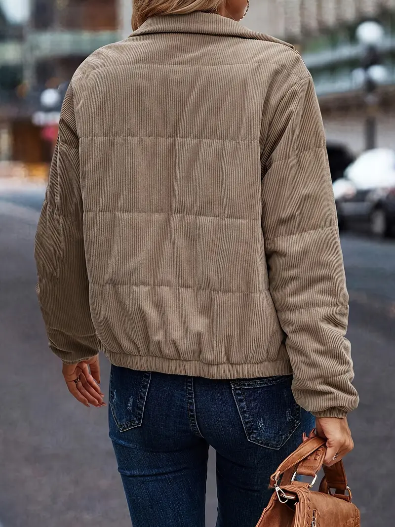 Leila | Woven quilted coat - Image 6