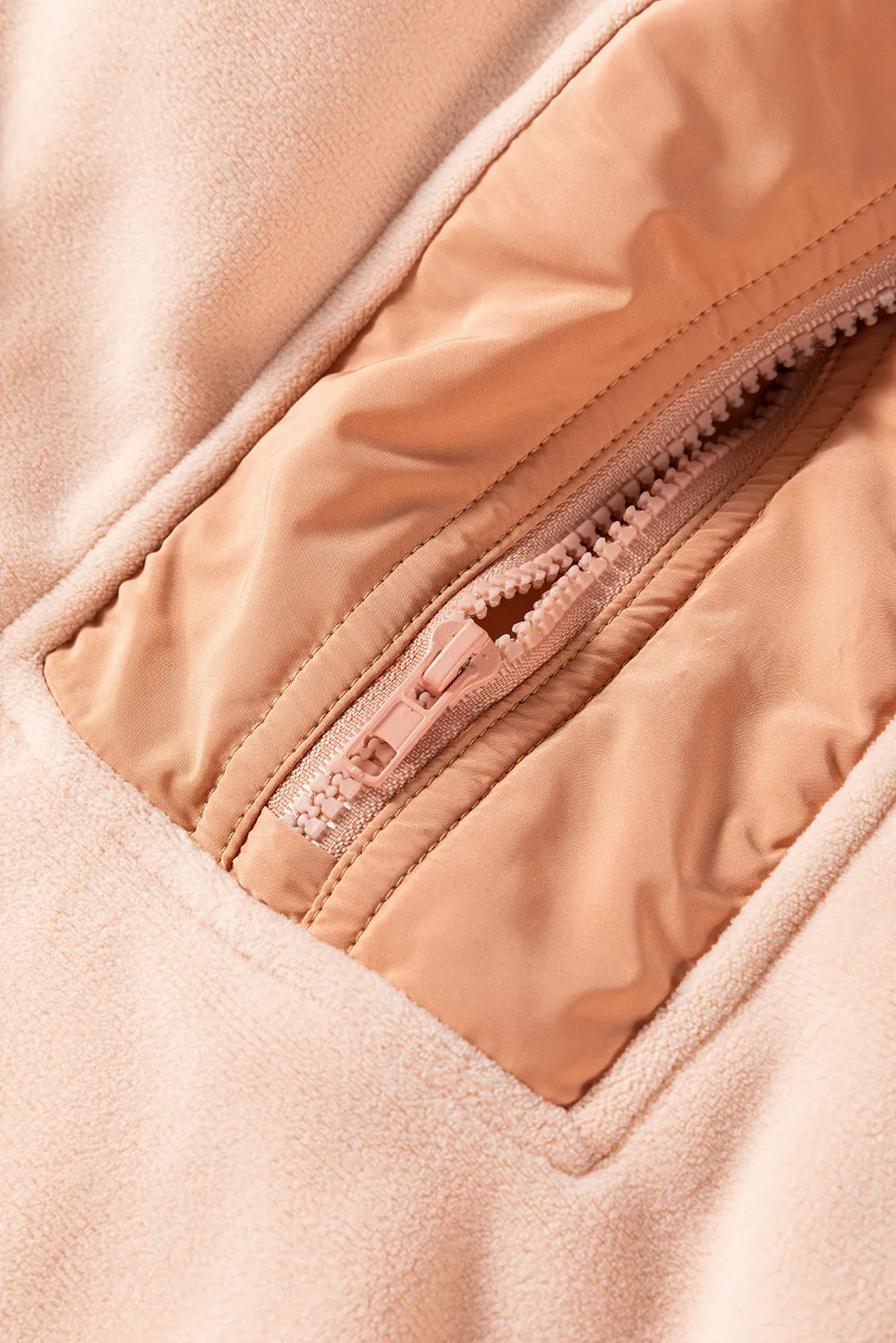Leire | Color block, long sleeve, half zip hoodie - Image 12