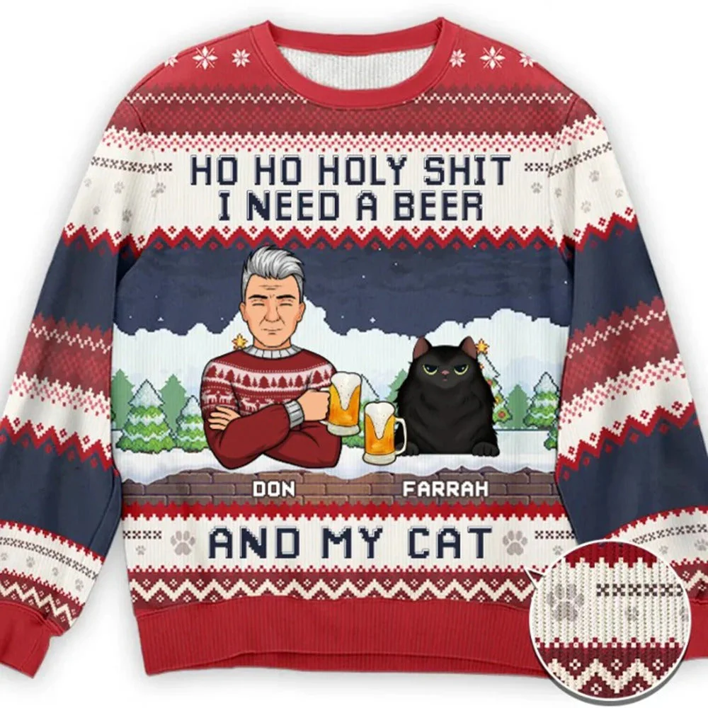 Lena® | Lightweight Christmas sweater with a crew neck - Image 2