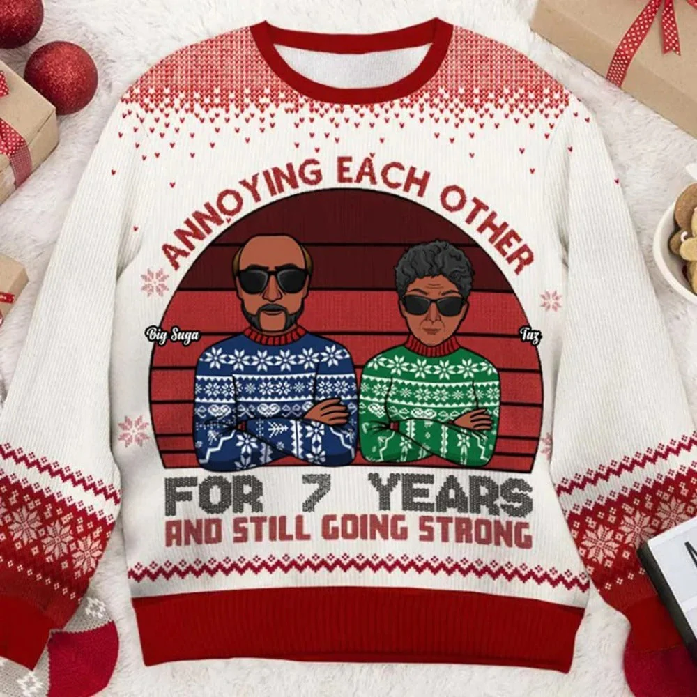 Lena® | Lightweight Christmas sweater with a crew neck - Image 4