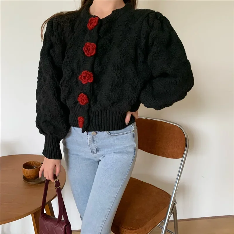 Lena® | Women's bubble sleeve sweater - Image 3