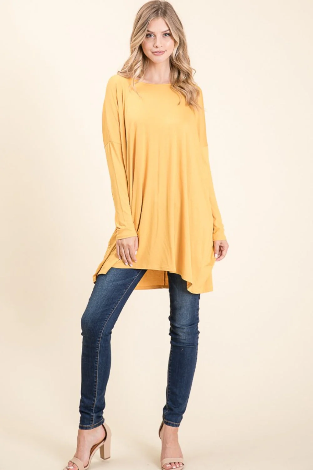 Leonie | Long sleeve, oversized crew neck top - Image 4