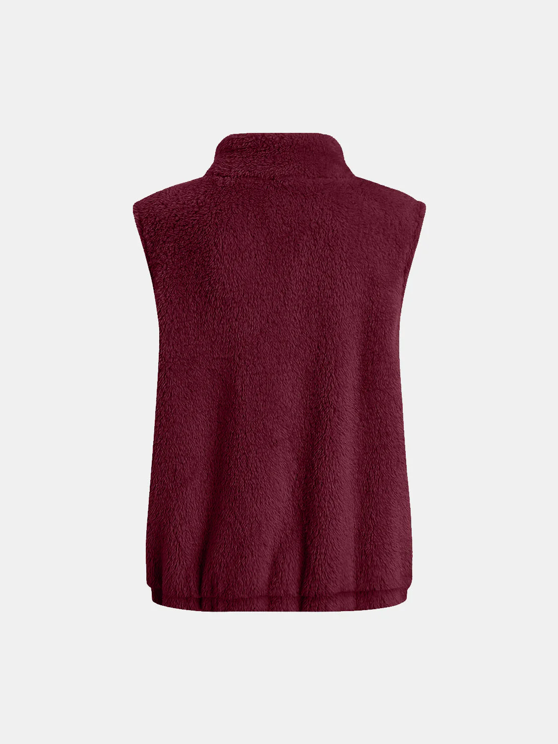 Leonor | Fluffy vest coat with zip closure and full size pockets - Image 12
