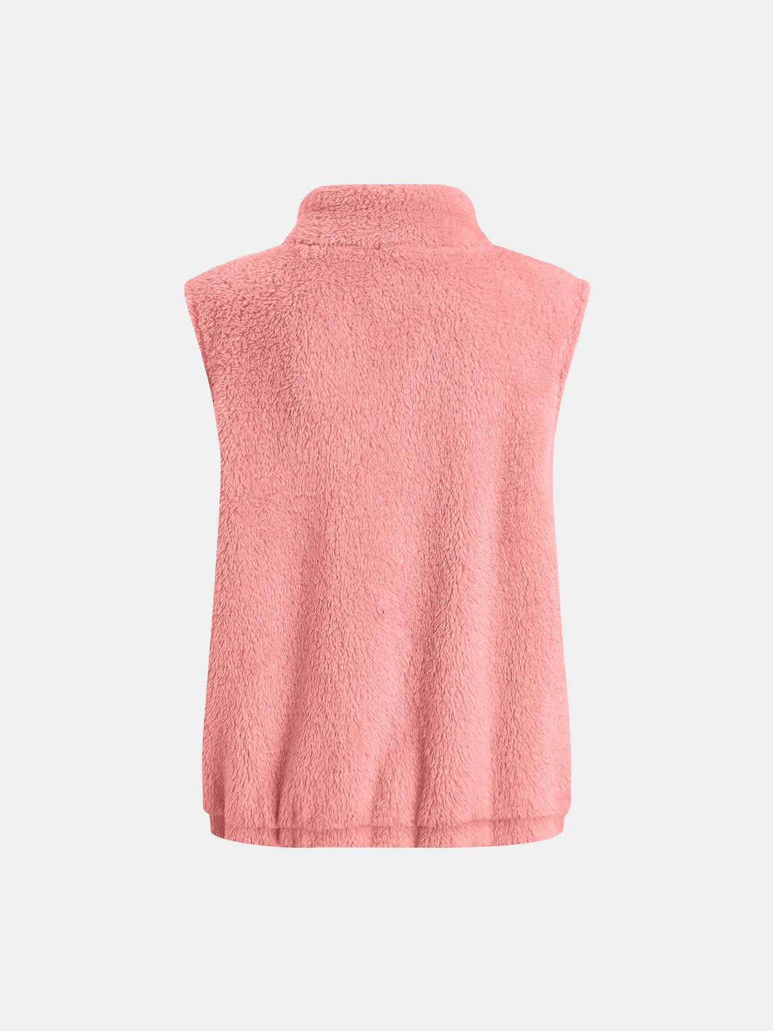 Leonor | Fluffy vest coat with zip closure and full size pockets - Image 15
