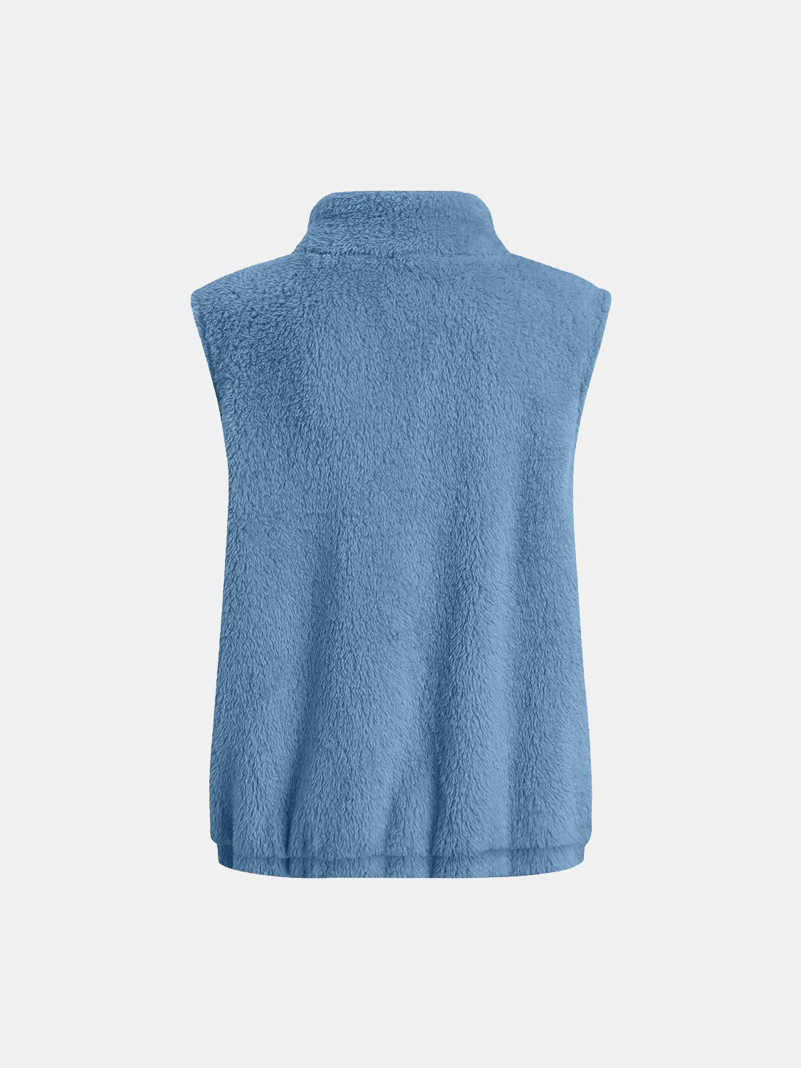 Leonor | Fluffy vest coat with zip closure and full size pockets - Image 18