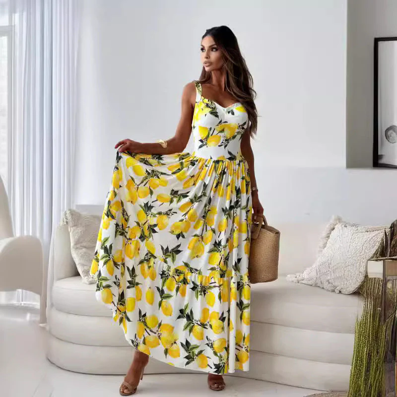 Leonor® | Women'S Floral Maxi Dress With Side Slit - Image 2