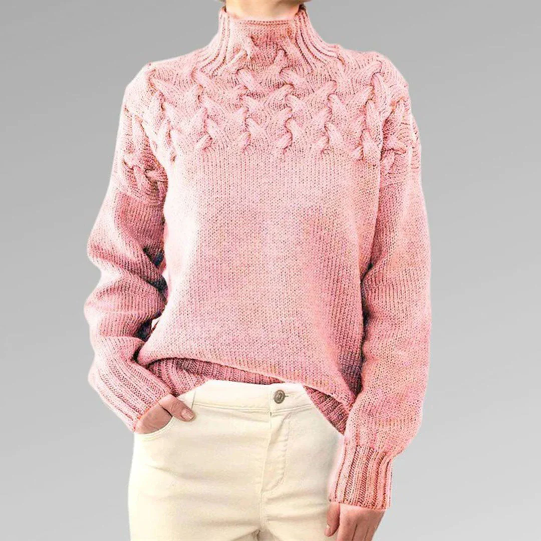 Leticia | Knitted turtleneck sweater for women - Image 4