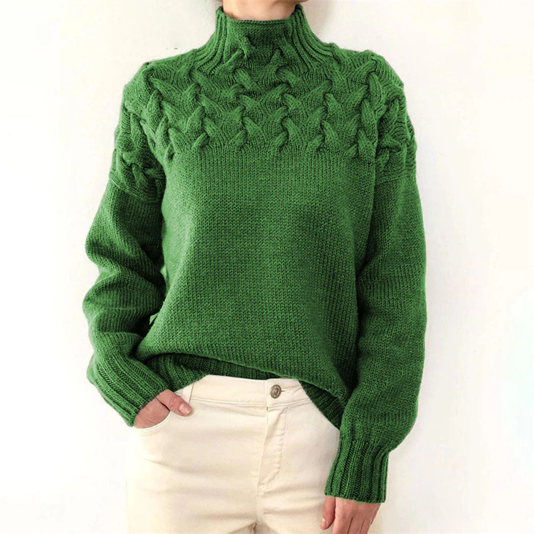 Leticia | Knitted turtleneck sweater for women - Image 5