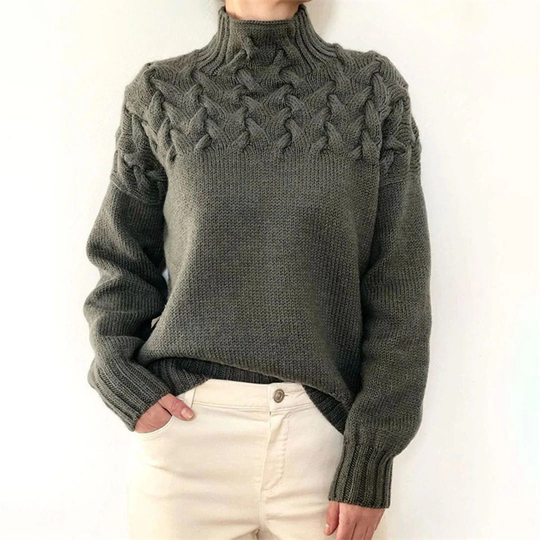 Leticia | Knitted turtleneck sweater for women - Image 7