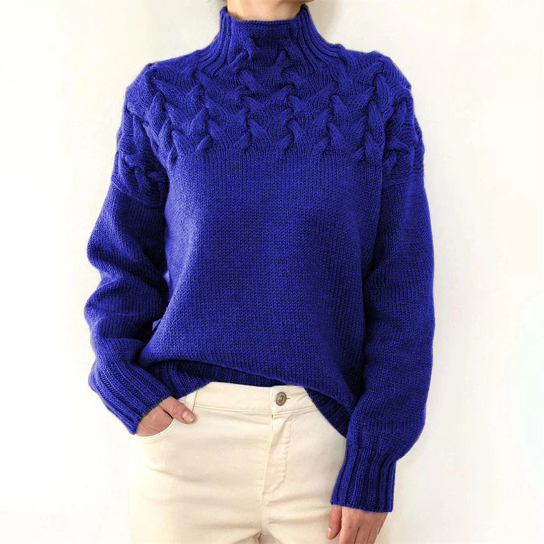 Leticia | Knitted turtleneck sweater for women - Image 9