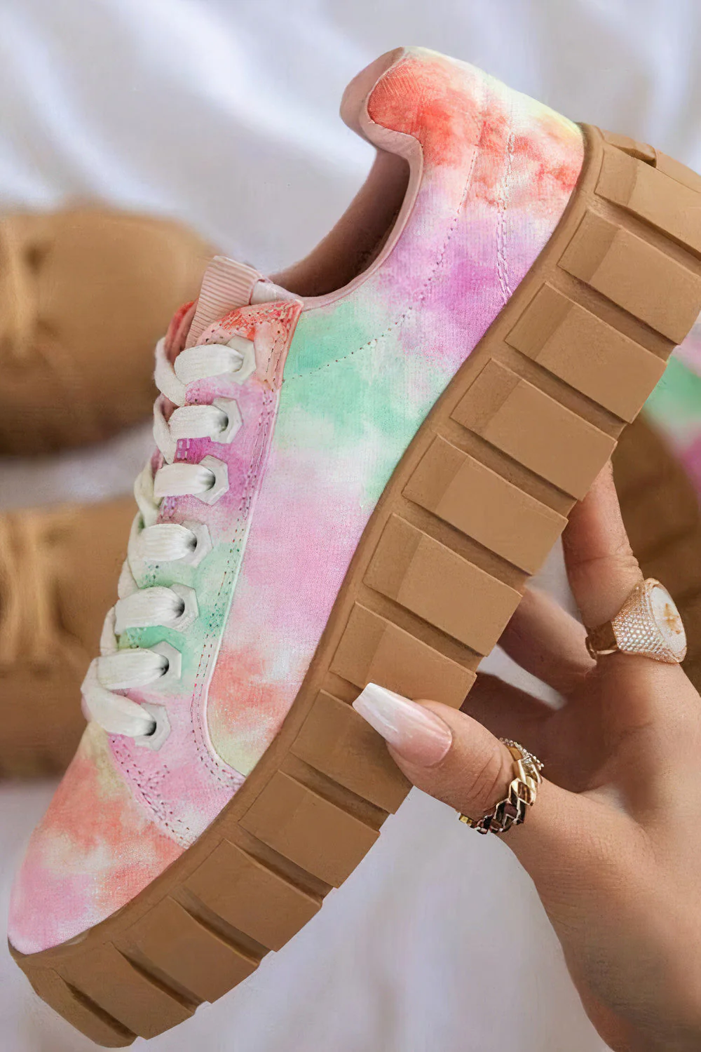 Leticia® | Solid Color Low Sneakers - Image 5